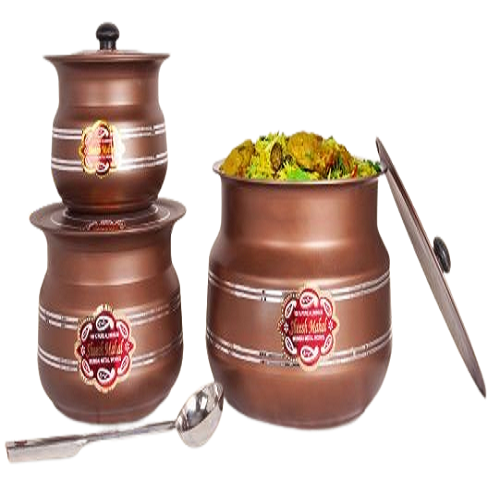 Mughlai Matka Set (Ruby Diamond) Big 7 pcs
