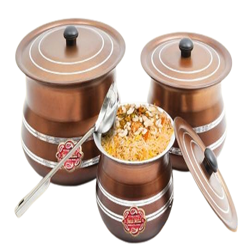 Mughlai Matka Set (Ruby Diamond) Large 7 pcs
