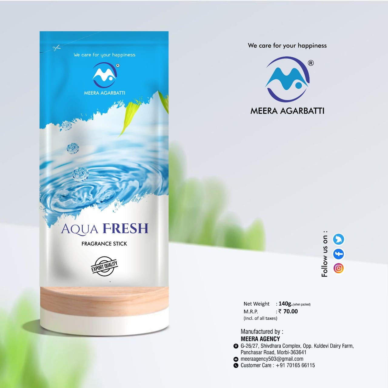 Aqua Fresh Fragrance Stick